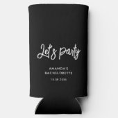 Laten we feest vieren Script Bachelorette-feest aa (Achterkant)