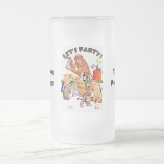 Laten we feestapen matglas bierpul (Center)