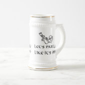 Laten we feesten alsof het 999 is bierpul (Voorkant rechts)