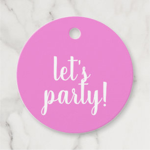 Laten we feesten - bedankjes labels