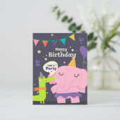 Laten we feesten briefkaart (Staand voorkant)