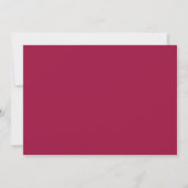 Laten we feesten | Eenvoudig Script Maroon Red Ver Kaart (Achterkant)