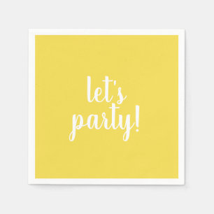 Laten we feesten inapkins servet