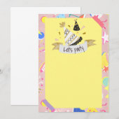 Laten we feesten kaart (Voorkant / Achterkant)