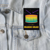 Laten we feesten! Mardi Gras Button (Insitu)