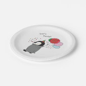 Laten we feesten papieren bordje (Gekanteld)