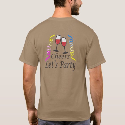 Laten we feesten t-shirt (Achterkant)