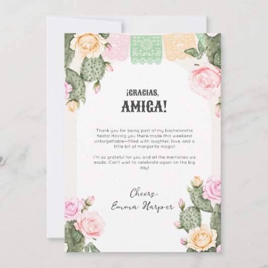 Laten we Feesten Verloofde Weekend Dankkaart Bedankkaart (Voorkant)