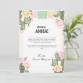 Laten we Feesten Verloofde Weekend Dankkaart Bedankkaart (Staand voorkant)