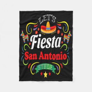 Laten we Feestshirt Drinken Partij San Antonio Cin Fleece Deken