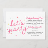 Laten we feestvieren kaart (Voorkant)