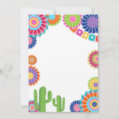 Laten we Fiesta Afstuderen Uitnodiging Mexicaans f (Achterkant)