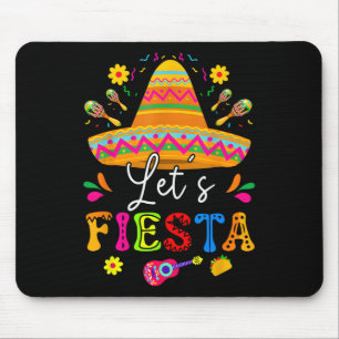 Laten we Fiesta Cinco De Mayo Mexicaans Feest Gita Muismat