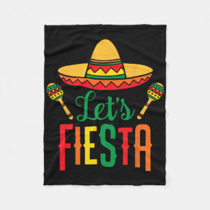 Laten we Fiesta Cinco De Mayo Mexicaanse gitaar So Fleece Deken