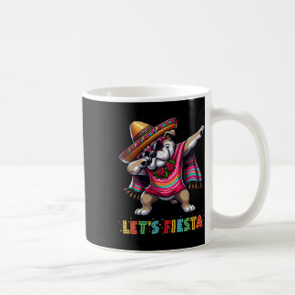 Laten we Fiesta Dabbing Bulldog Sombrero Poncho Ci Koffiemok