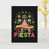 Laten we Fiesta Kaart (Gele Bloem)