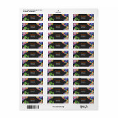 Laten we Fiesta Mexican Return Address Label Cactu (Full Sheet)
