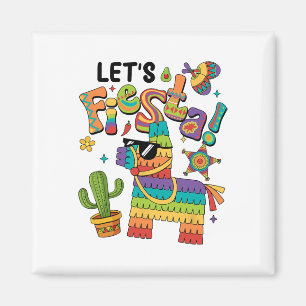 Laten we Fiesta Pinata Cinco de Mayo Mexicaanse Ik Magneet