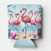 Laten we Flamingle Beach Party Blikjeskoeler (Achterkant)