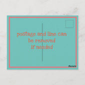 Laten we Flamingle! Briefkaart (Achterkant)