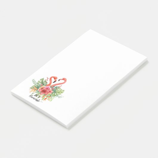 Laten we Flamingle doen Post-it® Notes (Schuin)