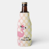 Laten we flamingle... flesjeskoeler (Fles Voorkant)