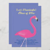 Laten we Flamingle! Klasse 2019 Partij - Paars Kaart (Voorkant / Achterkant)