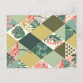 Laten we Flamingle | Modern Flamingo Verjaardagsfe Uitnodiging Briefkaart (Achterkant)