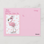 Laten we Flamingo doen Briefkaart (Achterkant)