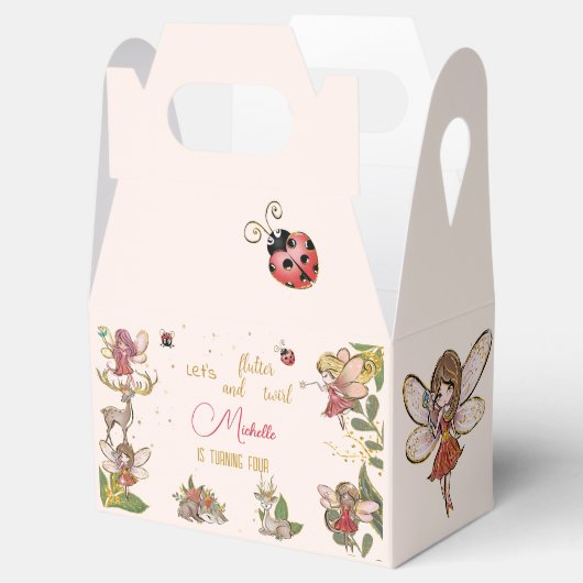 Laten we flutter en draai, feestdag bedankdoosjes (Geopend)