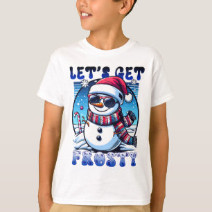 Laten we Frosty Christmas Sneeuwman halen T-shirt