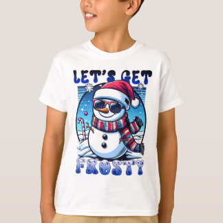 Laten we Frosty Christmas Sneeuwman halen T-shirt