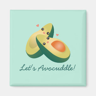 Laten we Funny Cute Avocados Pun Humor vermijden Magneet