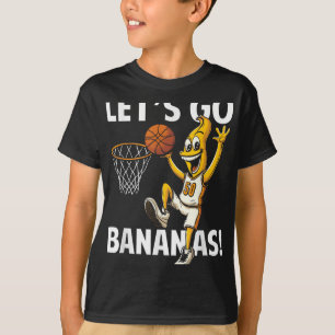Laten we gaan Bananen Basketbalspeler Met Grappige T-shirt