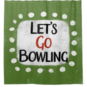 Laten we gaan Bowlen Douchegordijn