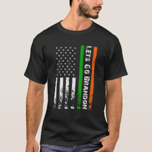 Laten we gaan Brandon Irish American Flag Ireland T-shirt