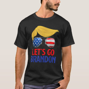 Laten we gaan Brandon laat gaan Brandon Trump Amer T-shirt