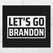 laten we gaan brandon likeurfles etiket (Enkel label)