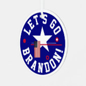 Laten we gaan Brandon Metalen Ornament (Voorkant links)