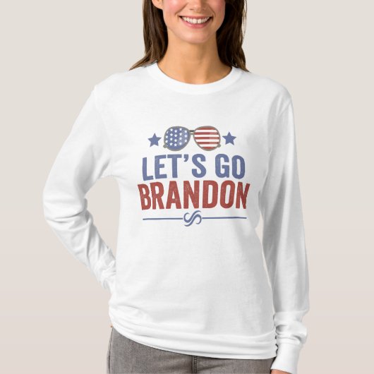 Laten we gaan Brandon Patriottische Amerikaanse Zo T-shirt (Voorkant)