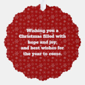 Laten we gaan Brandon Trump 2024 Ornament (Achterkant)