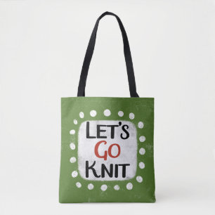Laten we gaan breien Canvas tas