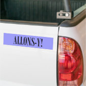 Laten we gaan! bumpersticker (Op Truck)
