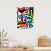 Laten we gaan dansen Poster Wall Art (Keuken)