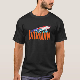Laten we gaan Darwin Grappig met ons vlag en geëvo T-shirt
