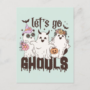 "Laten we gaan Ghouls" Briefkaart