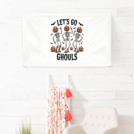 Laten we gaan Ghouls, grappig Spooky Spandoek (Insitu)