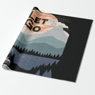 Laten we gaan kamperen, Camp gaan Cadeaupapier