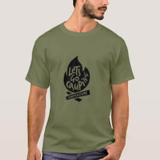 Laten we gaan kamperen t-shirt