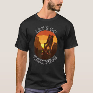 Laten we gaan kamperen voor camper reiziger RV Tra T-shirt
